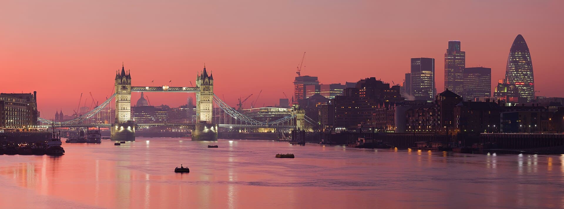 London skyline along the River Thames at sunset — a common migration destination for IELTS candidates from India